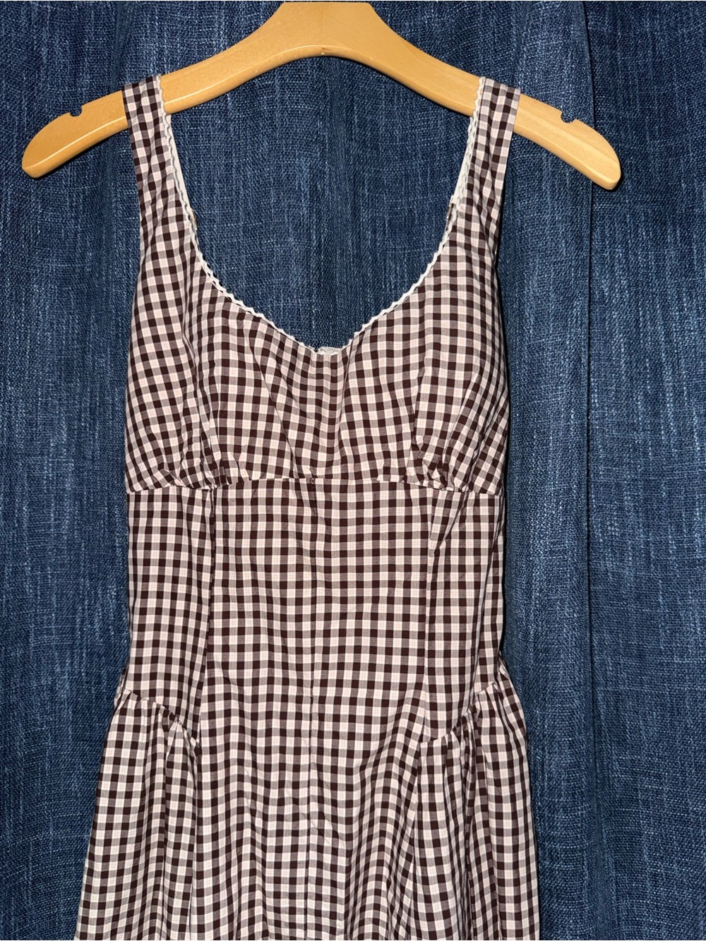 SOLD!! Abercrombie & Fitch Bra Free Dylan Midi Dress Color Mahogany Pattern - Picture 9 of 13